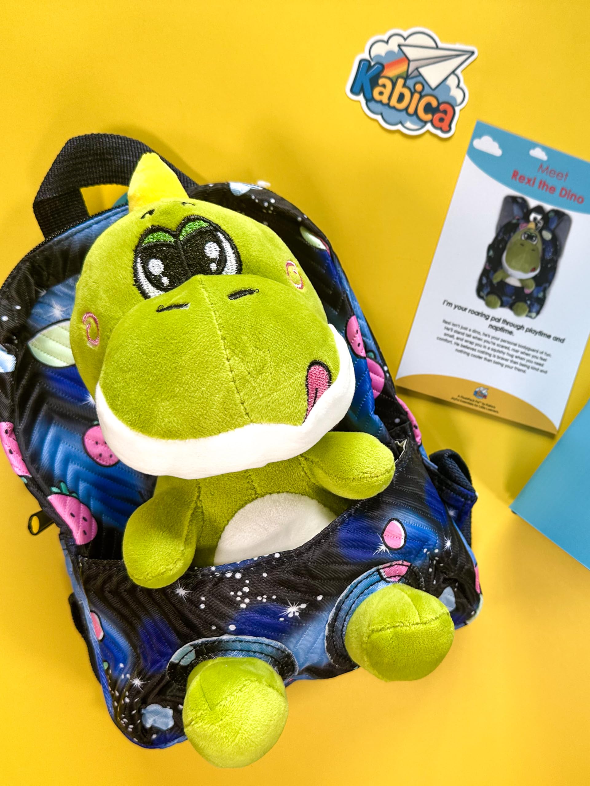 Rexi the Dino - PlushPack Pal 2-in-1 Stuffed Animal Backpack