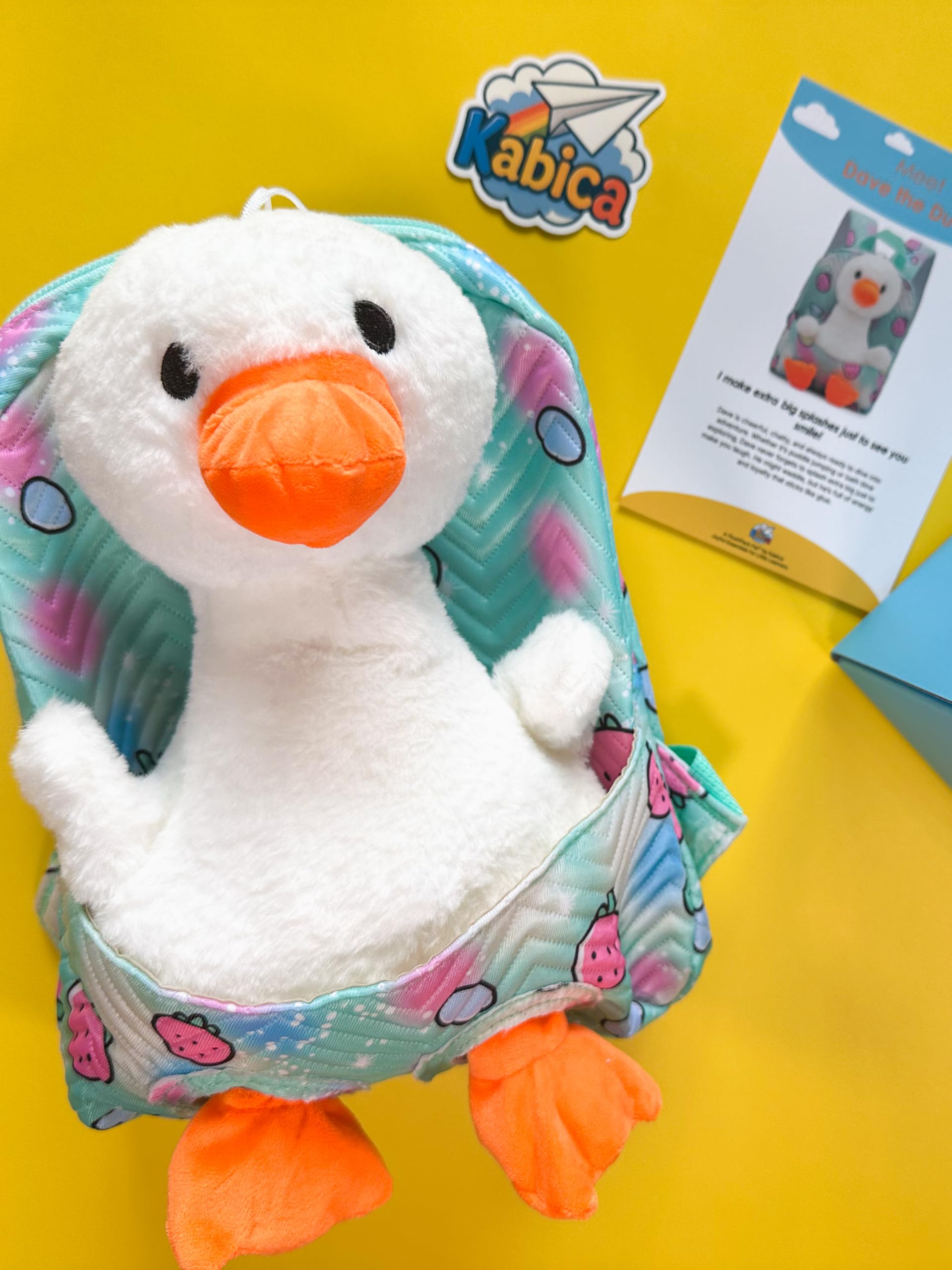 Dave the Duck - PlushPack Pal 2-in-1 Stuffed Animal Backpack