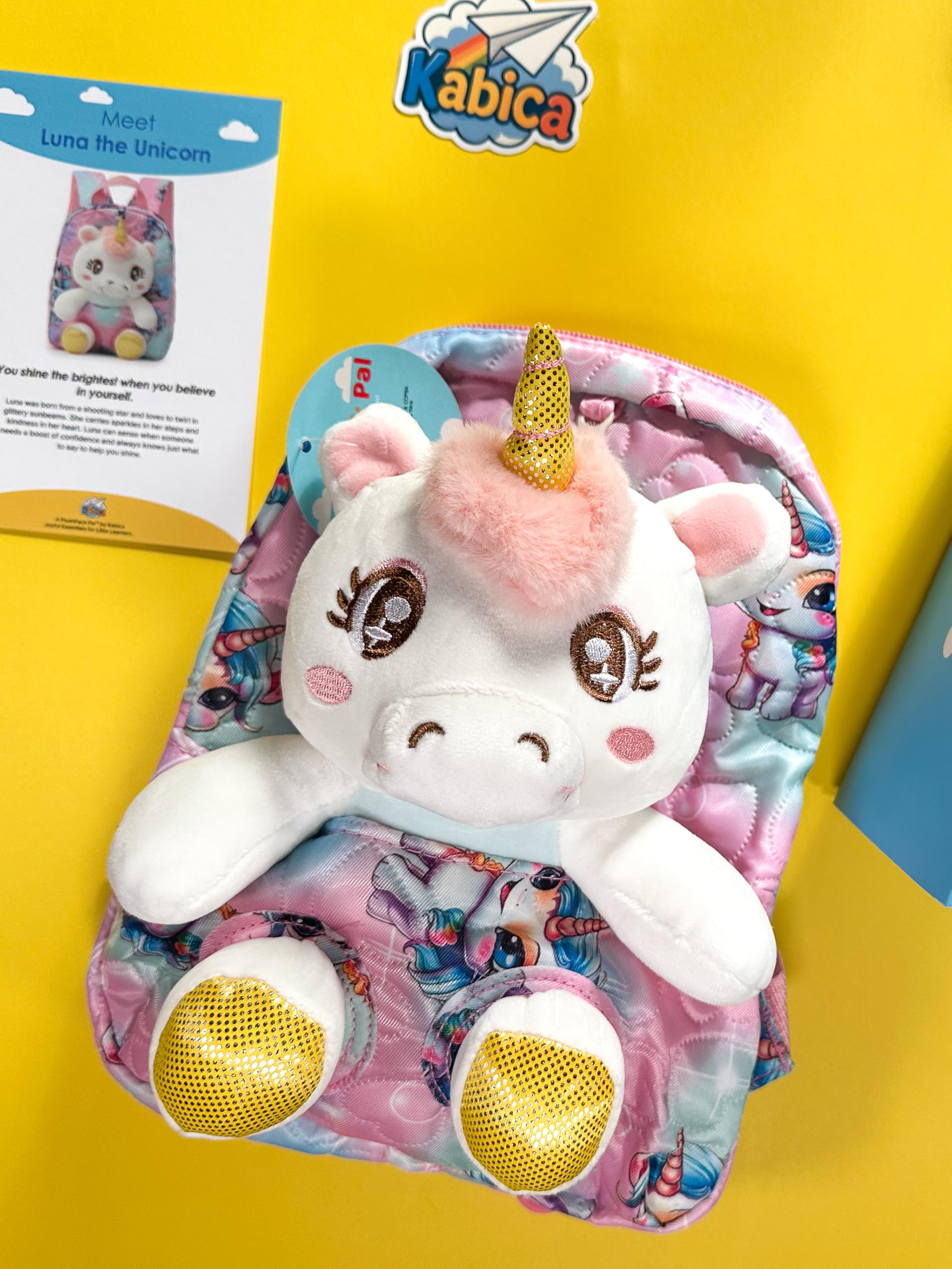Luna the Unicorn - PlushPack Pal 2-in-1 Stuffed Animal Backpack