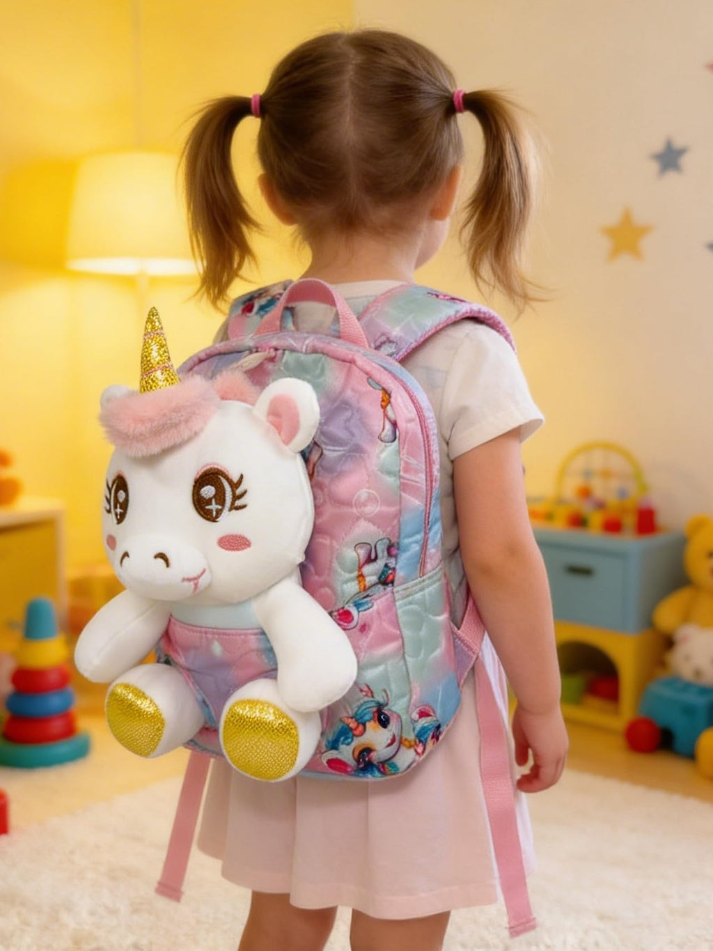 Luna the Unicorn - PlushPack Pal 2-in-1 Stuffed Animal Backpack