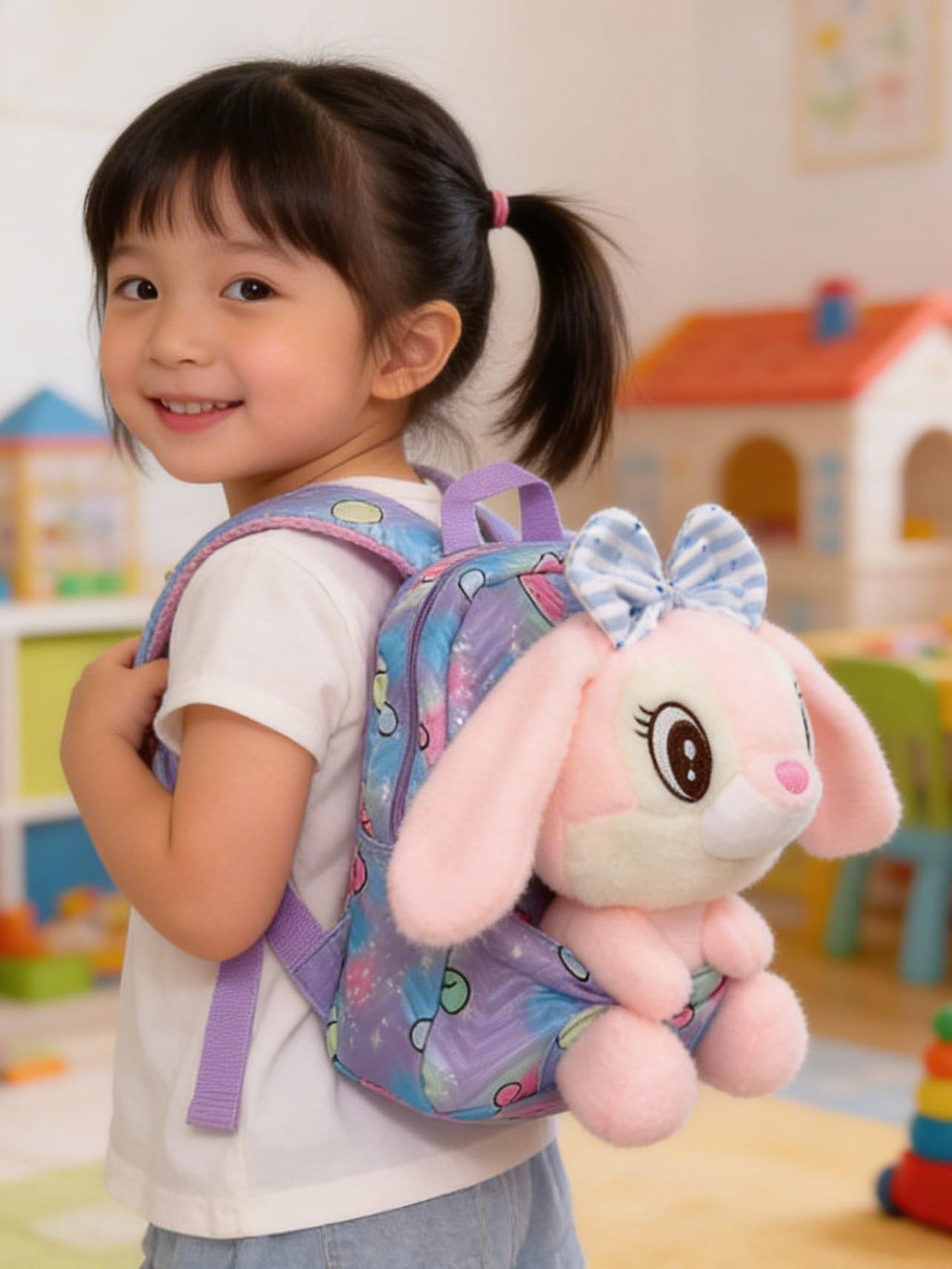 Lumi the Bunny - PlushPack Pal 2-in-1 Stuffed Animal Backpack