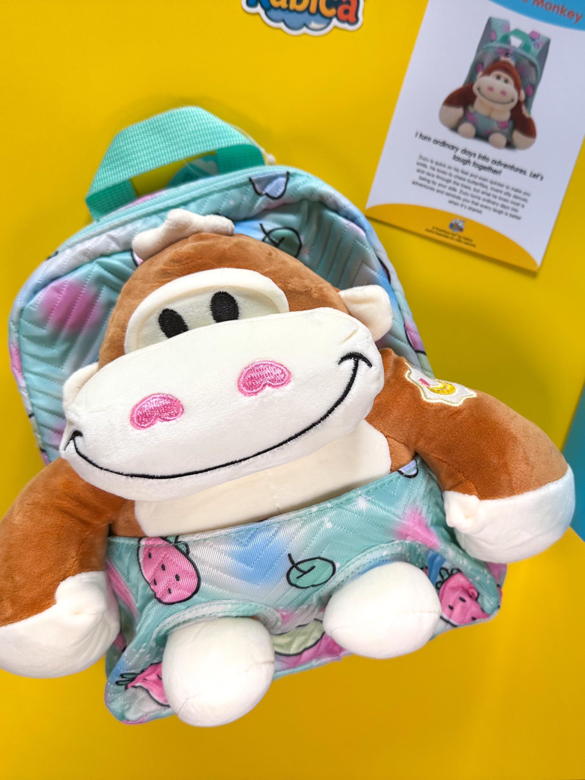 Zuzu the Monkey - PlushPack Pal 2-in-1 Stuffed Animal Backpack